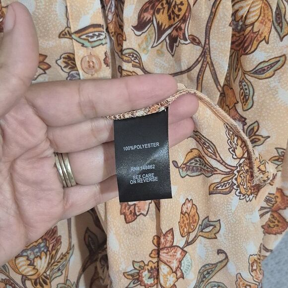 Torrid Women's Lexie Hi Low Babydoll Chiffon Tunic Button Top 3 - Picture 3 of 7